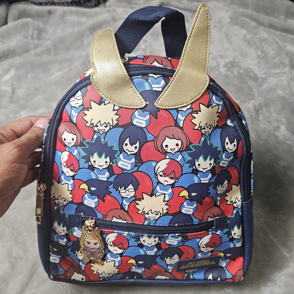 My Hero Academia Mini Backpack Anime Loungefly Style Faux Leather NWT